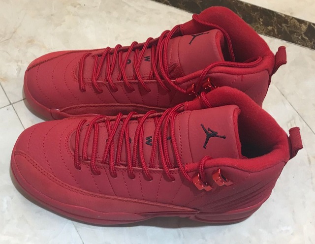 Women Jordan Shoes 12 Grade AAA All Red [Women Cheap Jordans 12 48]